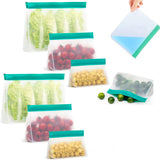 6Pcs Reusable Ziplock Leakproof Snack Bags Food Storage Bags