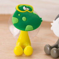 10PCS Cute Cartoon Toothbrush Holder with Suction Mount