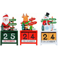 Christmas Wooden Calendar Blocks