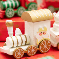 Christmas Wooden Train Ornaments