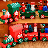 Christmas Wooden Train Ornaments