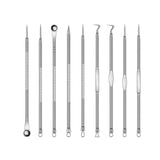 9PCS Dual Heads Blackhead Pimple Remover Tool Kit