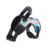 Blue No Pulling Dog Harness Pet Puppy Vest for Outdoor Walking