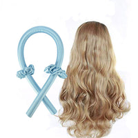 Lazy Heatless Curling Rod Headband Hair Curler Sponge Stick blue