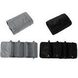 2PCS 4-in-1 Detachable Makeup Bag Roll-Up Travel Cosmetic Bag