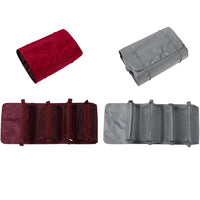 2PCS 4-in-1 Detachable Makeup Bag Roll-Up Travel Cosmetic Bag