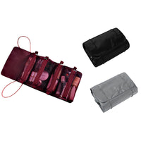 2PCS 4-in-1 Detachable Makeup Bag Roll-Up Travel Cosmetic Bag