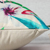 4Pcs Tropical Plant Floral Leaves Cushion Covers Pillow Cases