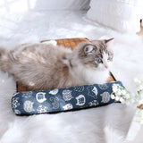 Blue Pet Cooling Mat with Pillow Summer Pet Cooling Mat Pet Bed