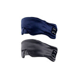 2pcs Bluetooth 5.0 Music Eye Mask Soft Sleeping Mask Artificial Satin Silk Eye Mask