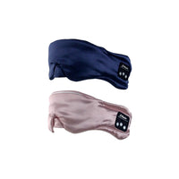 2pcs Bluetooth 5.0 Music Eye Mask Soft Sleeping Mask Artificial Satin Silk Eye Mask