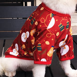 Snowman Christmas Pet T-Shirt Pet Dog Cute Clothing Christmas Cute Pet Costume