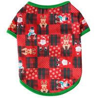 Red Box Christmas Pet T-Shirt Pet Dog Cute Clothing Christmas Cute Pet Costume