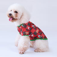 Red Box Christmas Pet T-Shirt Pet Dog Cute Clothing Christmas Cute Pet Costume