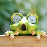 Frog Figurines Solar Light Outdoor Garden Decor