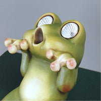 Frog Figurines Solar Light Outdoor Garden Decor