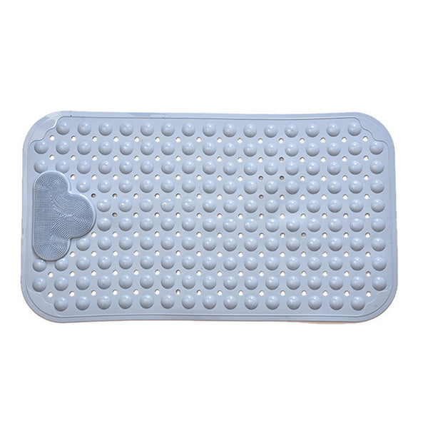 70 x 40cm Bathtub Mat Non Slip Mat with Feet Bristles - Blue