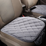 Three-Piece Winter Plush Car Seat Cushions Grey