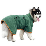 FancyGrab Pet Bathrobe Clothes Absorbent Towel Green