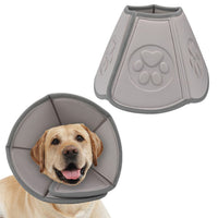 Dog Cone Adjustable Pet Cone Dog Recovery Collar Anti Lick Collar -M