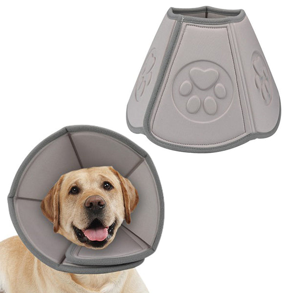 Dog Cone Adjustable Pet Cone Dog Recovery Collar Anti Lick Collar -S