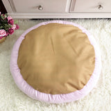 FancyGrab Pet Bed with Pillow Round Shape Pet Dog Cat Bed Pink