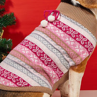 FancyGrab Pet Knitted Sweater Pet Winter Clothes Pink