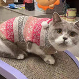 FancyGrab Pet Knitted Sweater Pet Winter Clothes Pink