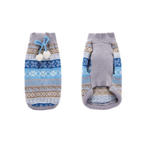 FancyGrab Pet Knitted Sweater Pet Winter Clothes Blue