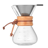 400ml Pour Over Coffee Maker Pot with Stainless Steel Filter