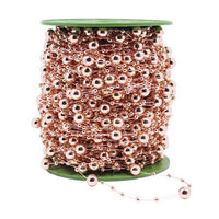 30M Fishing Line Artificial Pearls String-Rose Gold