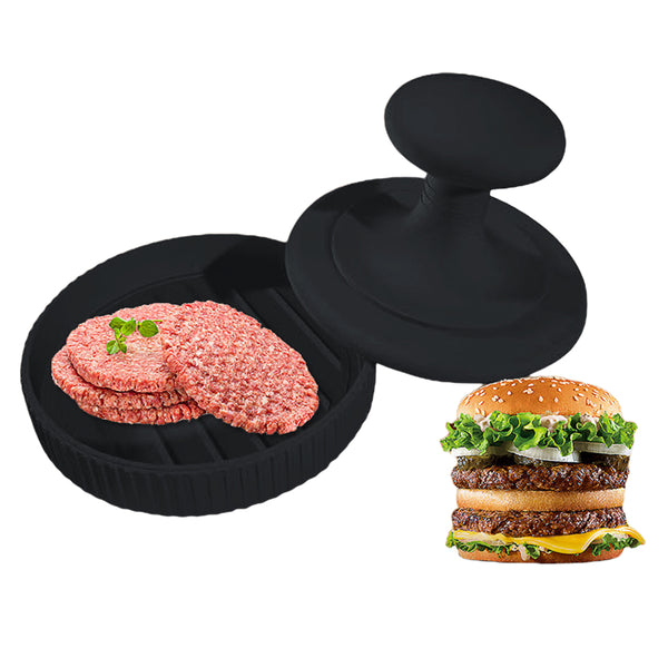 Burger Press Silicone Beef Patty Maker Black