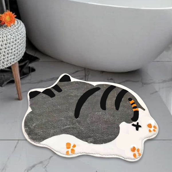 40 x 60cm Cute Cartoon Carpet Cat Shape