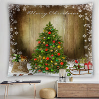 150 x 130cm Christmas Tapestry Christmas Wall Hanging Carpet Tapestry -Style 3