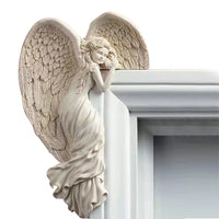 Door Frame Angel Wing Wall Sculpture Ornament Garden Decor -Style 1