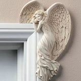 Door Frame Angel Wing Wall Sculpture Ornament Garden Decor -Style 2