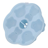 Silicone Baby Food Freezer Tray Cake Mould Pudding Mould with Lid-Blue