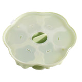 Silicone Baby Food Freezer Tray Cake Mould Pudding Mould with Lid-Green