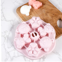 Silicone Baby Food Freezer Tray Cake Mould Pudding Mould with Lid