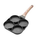 4-Hole Frying Pot Pan Non-stick Egg Pancake Steak Hamburg Omelet Pan Tool