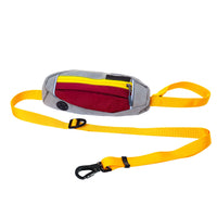 Hands Free Pet Dog Leash with Waist Bag for Running Walking Training Hiking -Yellow