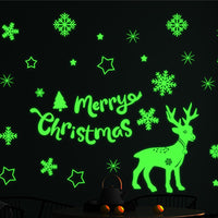 Christmas Glow in the Dark Window Decoration Stickers-Style 1