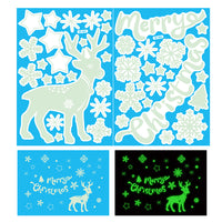 Christmas Glow in the Dark Window Decoration Stickers-Style 1