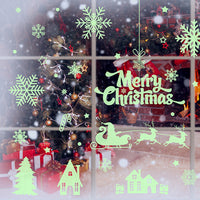 Christmas Glow in the Dark Window Decoration Stickers-Style 2