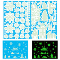 Christmas Glow in the Dark Window Decoration Stickers-Style 2