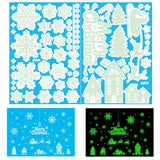 Christmas Glow in the Dark Window Decoration Stickers-Style 2