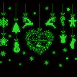 Christmas Glow in the Dark Window Decoration Stickers-Style 3