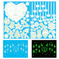 Christmas Glow in the Dark Window Decoration Stickers-Style 3