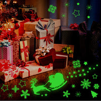 Christmas Glow in the Dark Window Decoration Stickers-Style 4