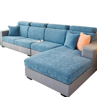 Sofa Cushion Cover High Stretch Sofa Seat Slipcover Protector Single Seat-Blue